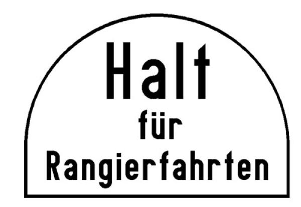 Rangierhalttafel Nr.78