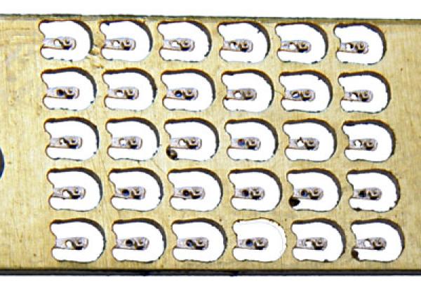 H0 Haltelaschen für Griffstangen, gefräst  30x Nr. h6